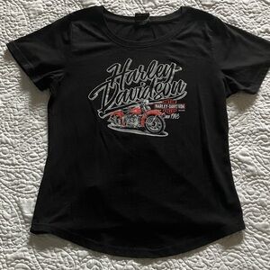 Harley-Davidson Black and Red Motorcycle Tee